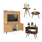 Conjunto Sala De Estar Grecia Madeirado