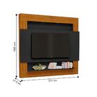 Conjunto Sala De Estar Orlando Preto Freijó Naturale