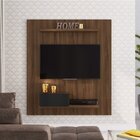 Conjunto Sala De Estar Painel Cachepô E Aparador Suspenso  Ma