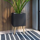 Conjunto Sala De Estar Painel Cachepô E Aparador Suspenso  Ma