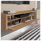 Conjunto Sala De Estar Painel Mesa Aparador Prisma Caemmun