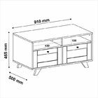 Conjunto Sala De Estar Painel Para Tv Até 72 Polegadas Com Me