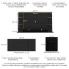 Conjunto Sala De Estar Painel Tv 60" / Aparador / Mesa Dobráv