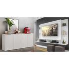 Conjunto Sala De Estar Painel Tv 60" E Aparador Helena Multim