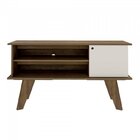 Conjunto Sala De Estar Rack Para Tv Até 50 Pol Frank Com Mesa