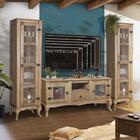 Conjunto Sala De Estar Rústica Mel D161 E D200 Denk