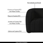 Conjunto Sala De Estar Sofá 252cm 3 Lugares E Poltrona Adam B