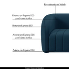 Conjunto Sala De Estar Sofá 252cm 3 Lugares E Poltrona Adam V