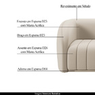 Conjunto Sala De Estar Sofá 252cm 3 Lugares E Poltrona Adam V