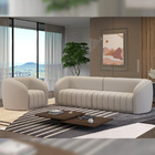 Conjunto Sala De Estar Sofá 292cm 4 Lugares E Poltrona Adam V