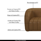 Conjunto Sala De Estar Sofá 332cm 4 Lugares E Poltrona Adam P