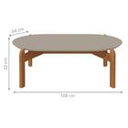 Conjunto Sala De Estar Yamal Off White/cedro