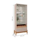 Conjunto Sala De Estar Yamal Off White/cedro