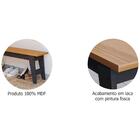 Conjunto Sala De Jantar 130x78 100% Mdf Com 2 Bancos Aurora C