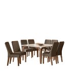 Conjunto Sala De Jantar 136x136cm Tampo Vidro/mdf Quadrado Co