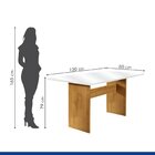 Conjunto Sala De Jantar 1 Mesa 120x80cm Tampo De Vidro 4 Cade
