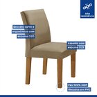 Conjunto Sala De Jantar 1 Mesa 120x80cm Tampo Mdf Com 4 Cadei