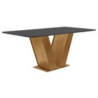 Conjunto Sala De Jantar 1 Mesa 120x80cm Tampo Mdf Com 4 Cadei