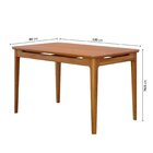Conjunto Sala De Jantar 1 Mesa 130cm 4 Cadeiras Miriti Cabeca
