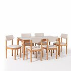 Conjunto Sala De Jantar 1 Mesa 160cm Tampo Laminado Com Vidro