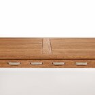 Conjunto Sala De Jantar 1 Mesa 2 Bancos 180cm Jatobá/areia