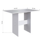 Conjunto Sala De Jantar 1 Mesa 4 Cadeiras Viena  Branco/preto