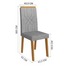 Conjunto Sala De Jantar 1 Mesa 6 Cadeiras Havana Freijó/off/t