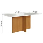 Conjunto Sala De Jantar 1 Mesa 6 Cadeiras Miami Freijó/off/ca