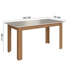 Conjunto Sala De Jantar 1 Mesa 6 Cadeiras Versalhes Freijó/of