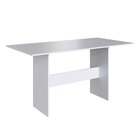 Conjunto Sala De Jantar 1 Mesa 6 Cadeiras Viena  Branco/linho