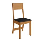 Conjunto Sala De Jantar 1 Mesa 6 Cadeiras Viena  Freijó/off W