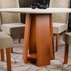Conjunto Sala De Jantar 1 Mesa Redonda Com 4 Cadeiras Beatriz