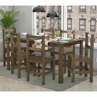 Conjunto Sala De Jantar 1 Mesa Tampo Madeira Maciça Quadrado