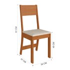 Conjunto Sala De Jantar 1 Mesa Tampo Mdf Redondo 4 Cadeiras M