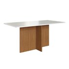 Conjunto Sala De Jantar 1 Mesa Tampo Mdf Retangular Com 6 Cad