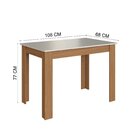 Conjunto Sala De Jantar 1 Mesa Tampo Mdp Retangular 4 Cadeira