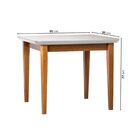 Conjunto Sala De Jantar 1 Mesa Tangará 95cm 4 Cadeiras Estofa