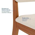 Conjunto Sala De Jantar 1 Mesa Tangará 95cm 4 Cadeiras Estofa