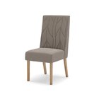 Conjunto Sala De Jantar 200 Cm Canto Reto Com Vidro 8 Cadeira