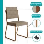 Conjunto Sala De Jantar 4 Cadeiras Accra Carraro Gelo Areia R