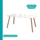 Conjunto Sala De Jantar 4 Cadeiras Barcelona Carraro Gelo Are