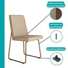 Conjunto Sala De Jantar 4 Cadeiras Belluno Carraro Nogal E Ro