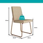 Conjunto Sala De Jantar 4 Cadeiras Belluno Carraro Nogal E Ro