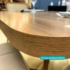 Conjunto Sala De Jantar 4 Cadeiras Belluno Carraro Nogal E Ro