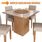 Conjunto Sala De Jantar 4 Cadeiras C/vidro Paraty - Moveis Ar