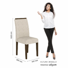 Conjunto Sala De Jantar 4 Cadeiras C/vidro York Imbuia - M.ar