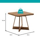 Conjunto Sala De Jantar 4 Cadeiras Charlotte Carraro Nogal Ro