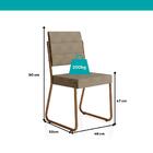 Conjunto Sala De Jantar 4 Cadeiras Dália Carraro Petra Rose