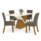 Conjunto Sala De Jantar 4 Cadeiras Espresso Móveis