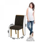 Conjunto Sala De Jantar 4 Cadeiras Espresso Móveis Nature/off